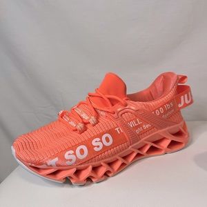 ***SOLD-Brand new never been worn size 8 athletic shoes. Peach/orange color.